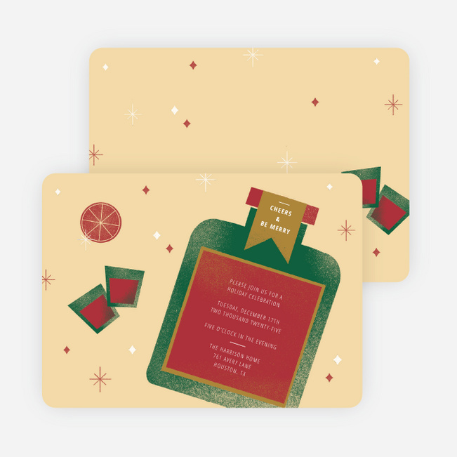 Cheerful Spirits Holiday Invitations - Multi