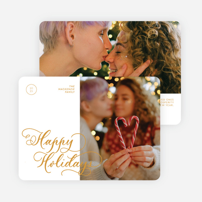 Merry Moments Holiday Cards and Invitations - Yellow