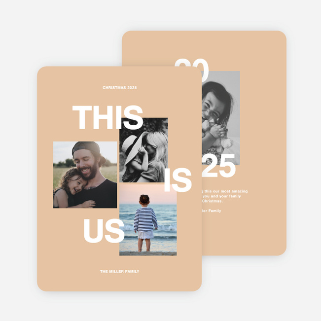 This Is Us Holiday Card - Orange