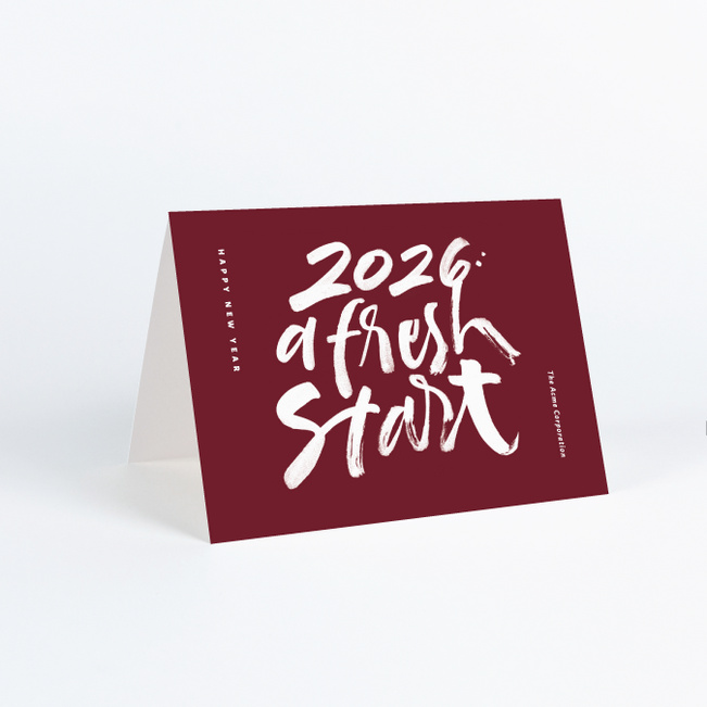 Bold Start Business and Corporate Holiday Cards - Red