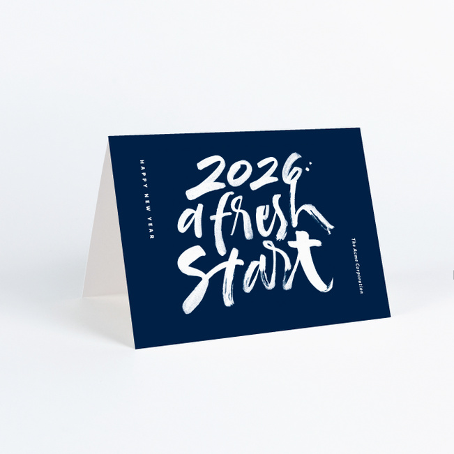 Bold Start Business and Corporate Holiday Cards - Blue