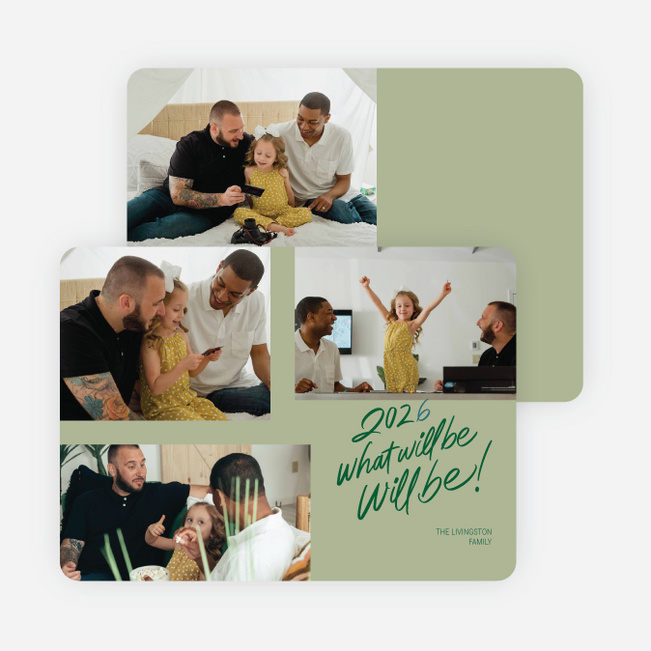 What Will Be New Year Cards and Invitations - Green