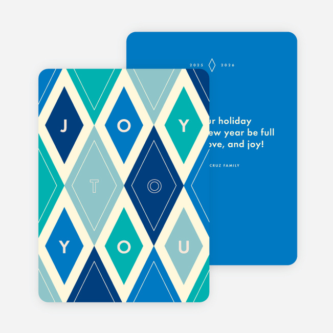 Joy to You Holiday Cards - Blue