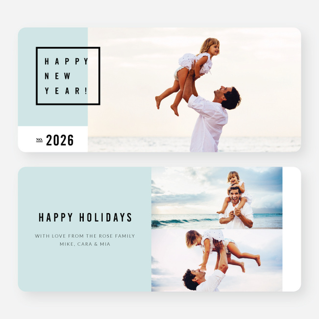 Be Modern New Year Cards - Blue