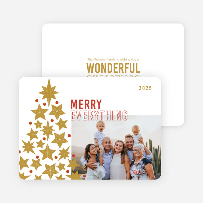 Tree Assemblage Christmas Cards - Multi