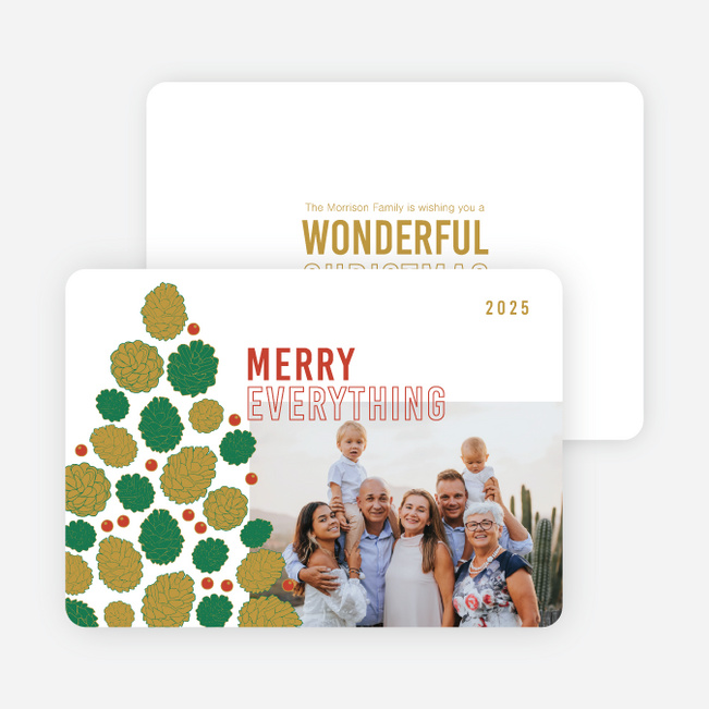 Tree Assemblage Christmas Cards - Multi