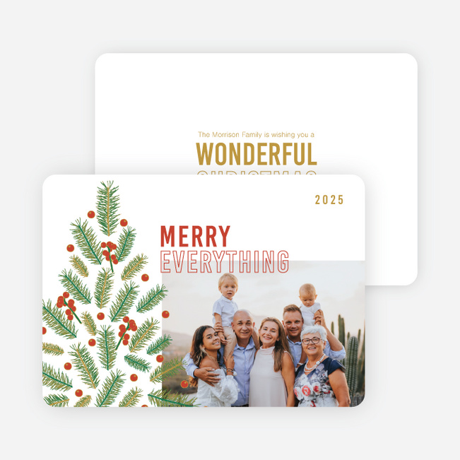 Tree Assemblage Christmas Cards - Multi