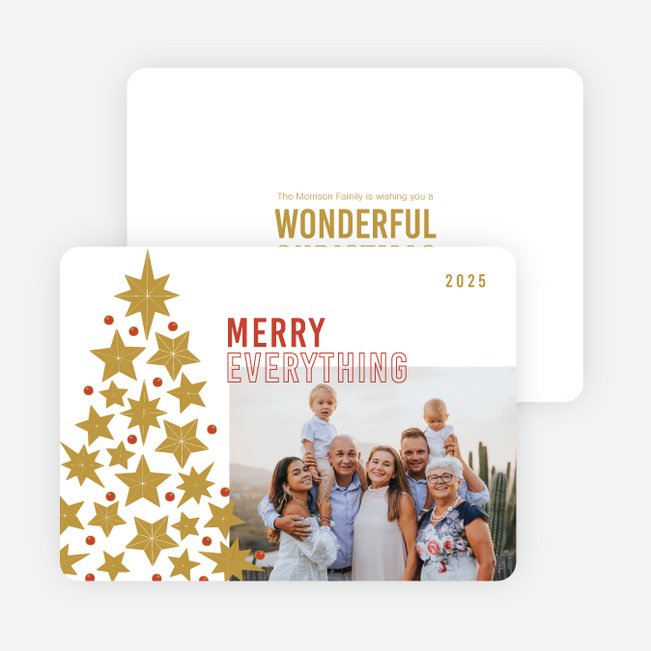 Tree Assemblage Christmas Cards - Multi