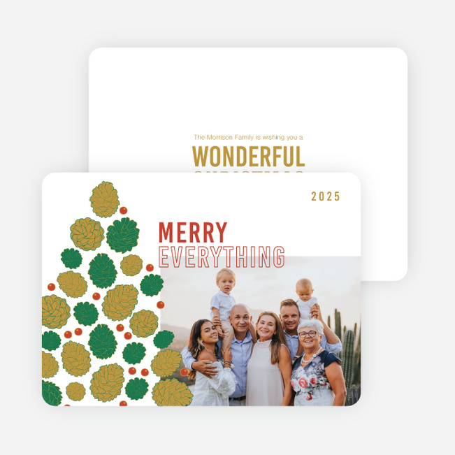 Tree Assemblage Christmas Cards - Multi