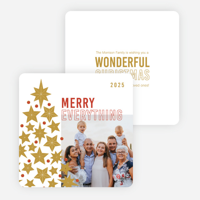 Tree Assemblage Christmas Cards - Multi