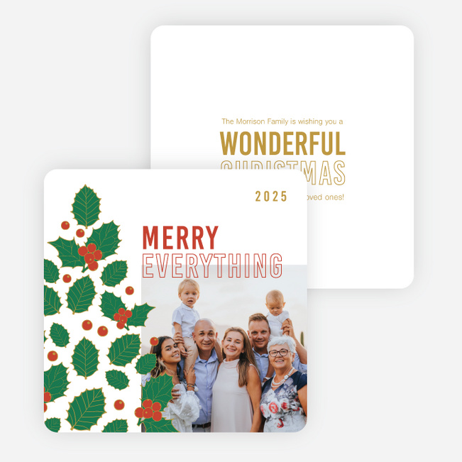 Tree Assemblage Christmas Cards - Multi