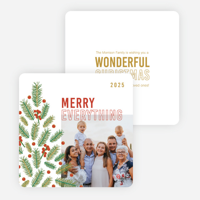 Tree Assemblage Christmas Cards - Multi