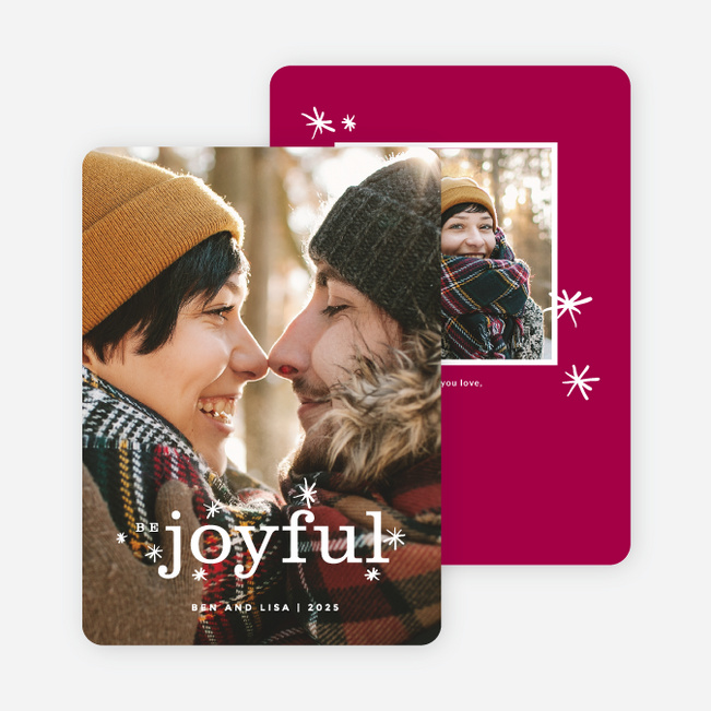 Be Joyful Holiday Cards - Red