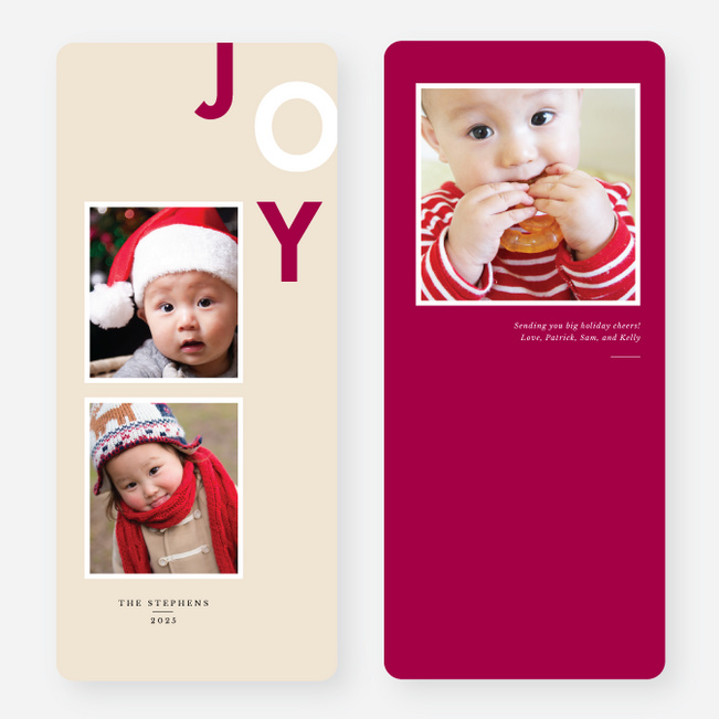 Playful Joy Holiday Cards - Beige