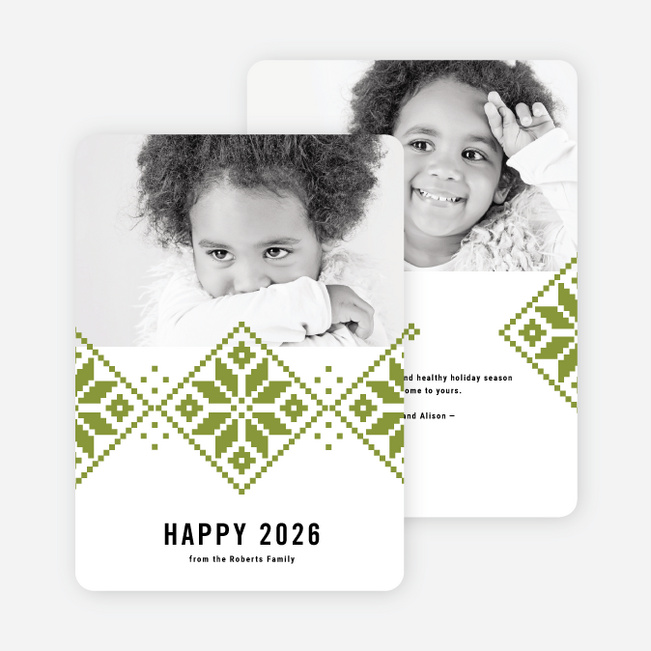 Keep Toasty New Year Cards - Green