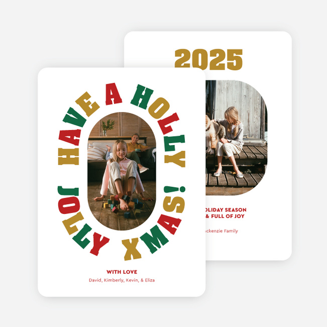 Boldly Jolly Christmas Cards - Multi