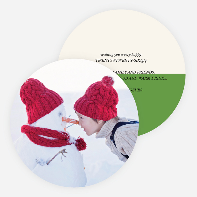 All Photo New Year Cards - Green