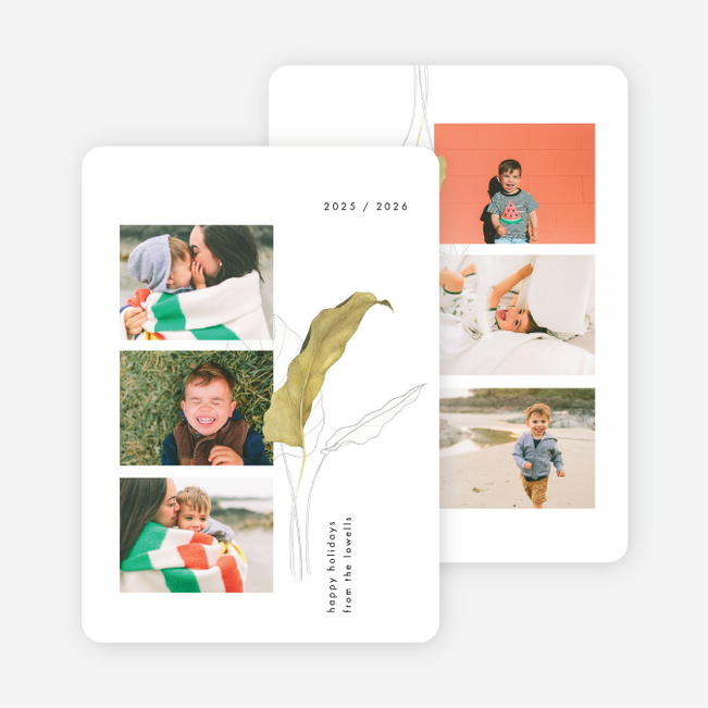 Spring Into Season Holiday Cards - White