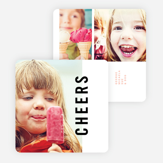 Big Cheers New Year Cards - Red