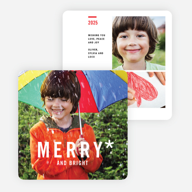 Happy All Around Holiday Cards - Red