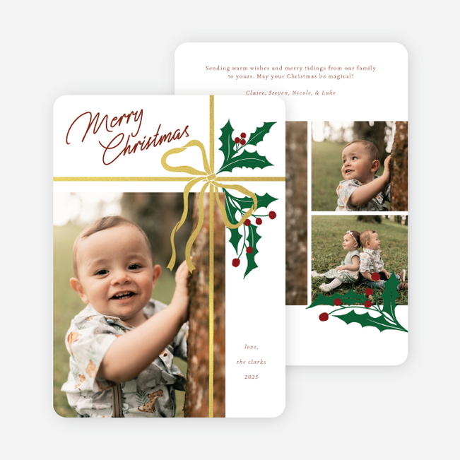 The Finishing Touch Christmas Cards - Yellow