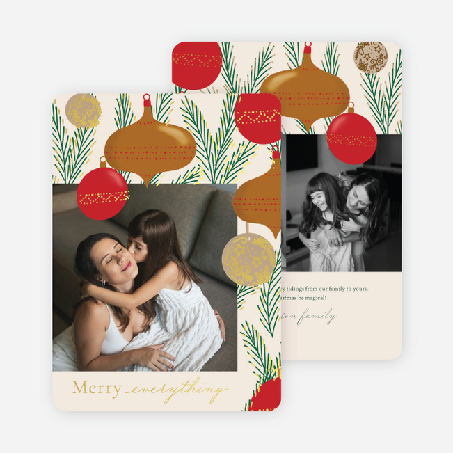 Spruced Up Holiday Cards and Invitations - Yellow