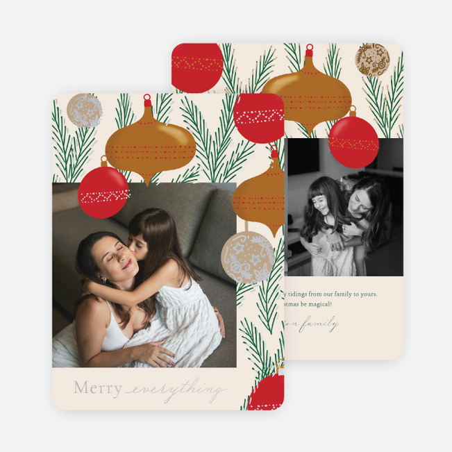 Spruced Up Holiday Cards and Invitations - Gray