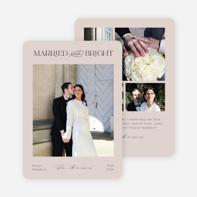 Tied & True Holiday Cards and Invitations - Brown