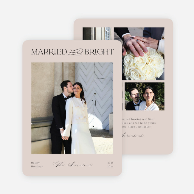 Tied & True Holiday Cards and Invitations - Brown