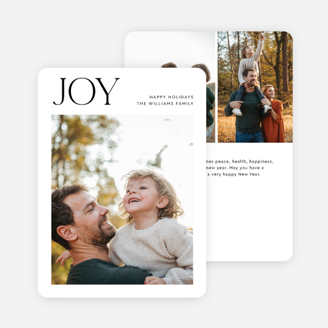 Masthead Greetings Holiday Cards and Invitations - Black