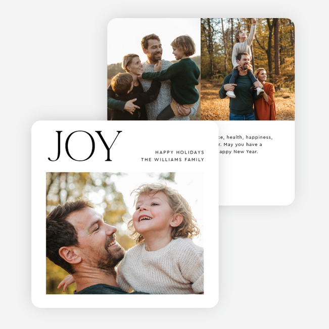 Masthead Greetings Holiday Cards and Invitations - Black