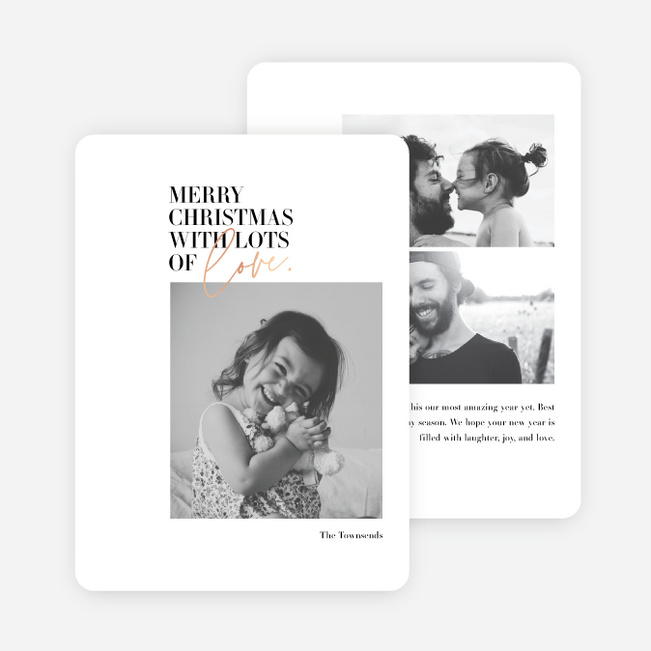 Foil Glow Together Christmas Cards - Pink