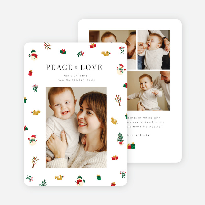 Pattern of Cheer Christmas Cards - Multi