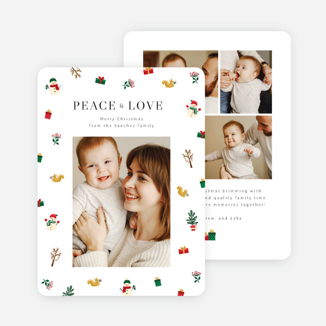 Pattern of Cheer Christmas Cards - Multi