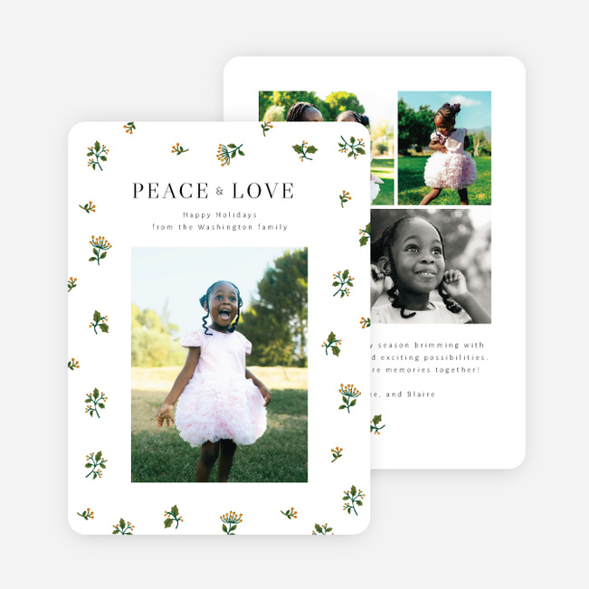 Pattern of Cheer Holiday Cards and Invitations - Multi