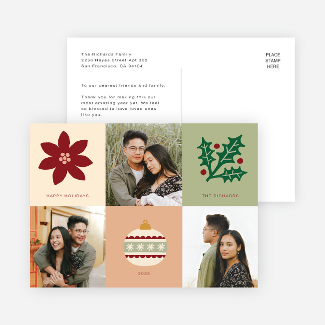 Block Party Holiday Cards and Invitations - Multi
