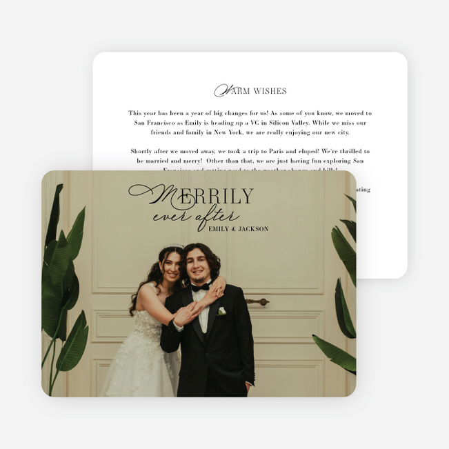 Traditionally Tied Holiday Cards and Invitations - Black