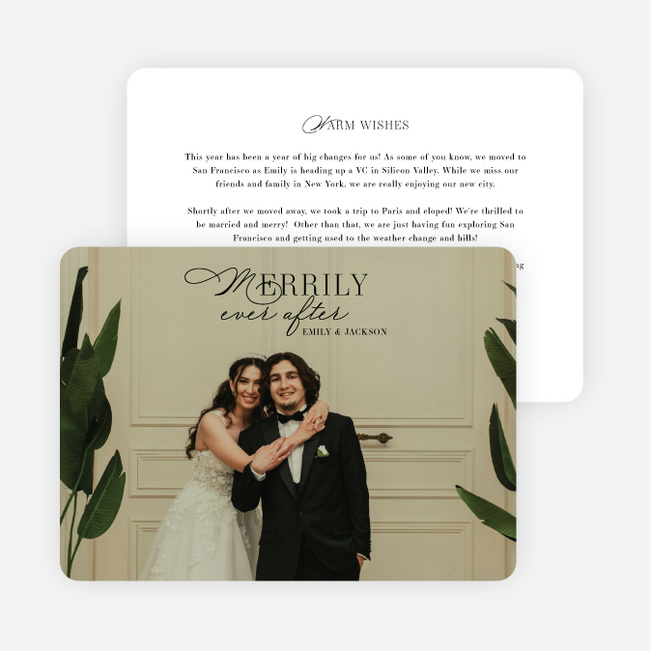 Traditionally Tied Holiday Cards and Invitations - Black