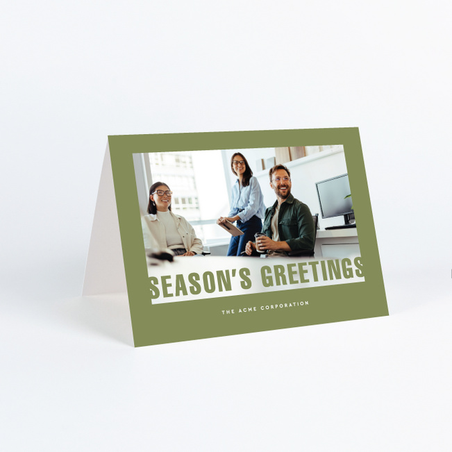 Appreciation In Focus Corporate Holiday Cards & Corporate Christmas Cards - Green