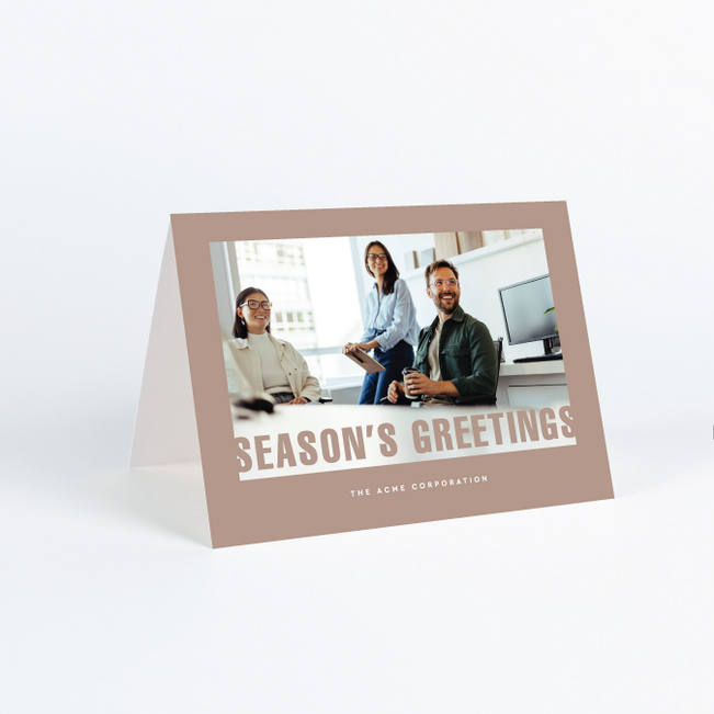 Appreciation In Focus Corporate Holiday Cards & Corporate Christmas Cards - Pink