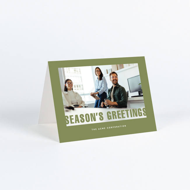 Appreciation In Focus Corporate Holiday Cards & Corporate Christmas Cards - Green