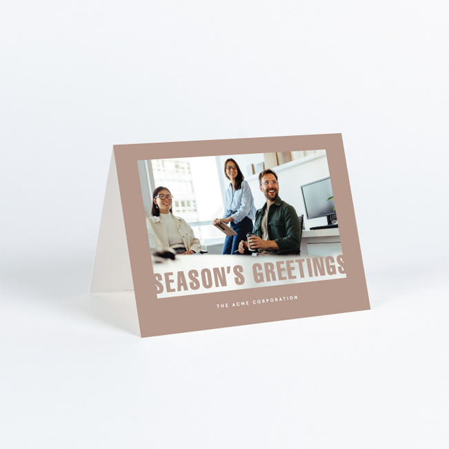 Appreciation In Focus Corporate Holiday Cards & Corporate Christmas Cards - Pink