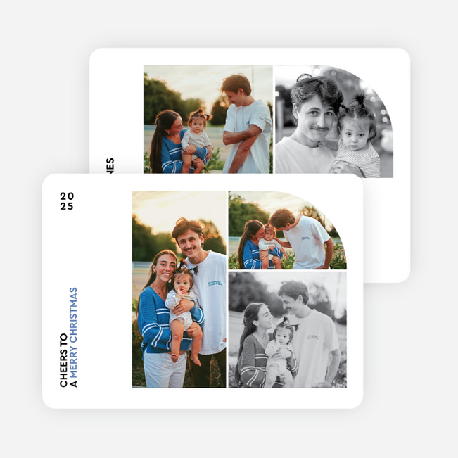Mapped Moments Christmas Cards - Blue