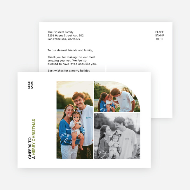 Mapped Moments Christmas Cards - Green