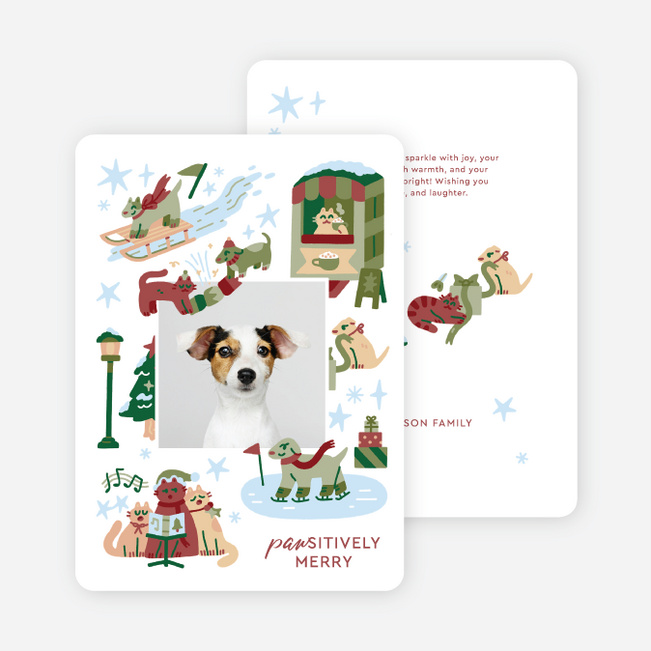 Snowday Snouts Holiday Cards and Invitations - Multi