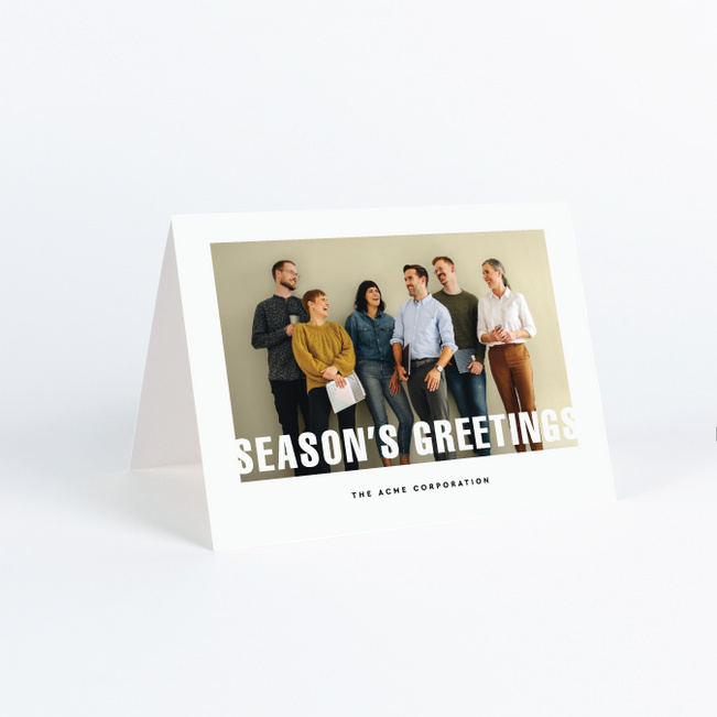 Appreciation In Focus Corporate Holiday Cards & Corporate Christmas Cards - White