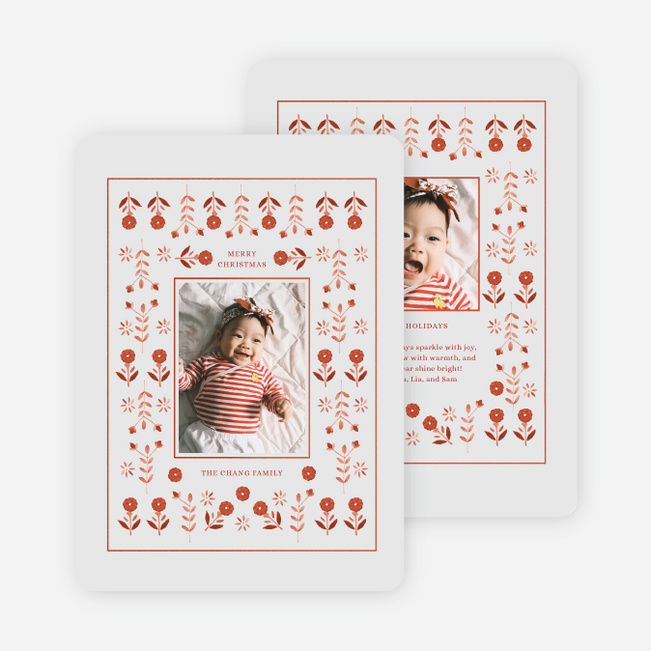 Crimson Folklore Christmas Cards - Gray