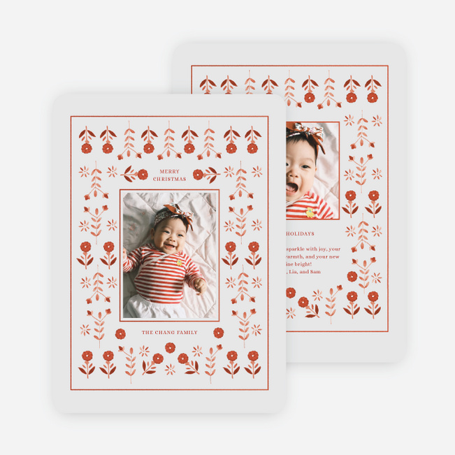 Crimson Folklore Christmas Cards - Gray