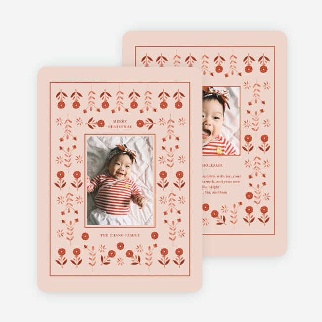 Crimson Folklore Christmas Cards - Red