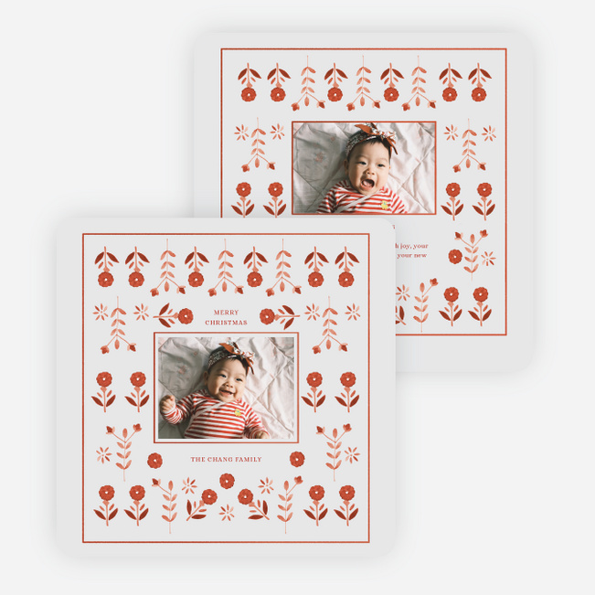 Crimson Folklore Christmas Cards - Gray